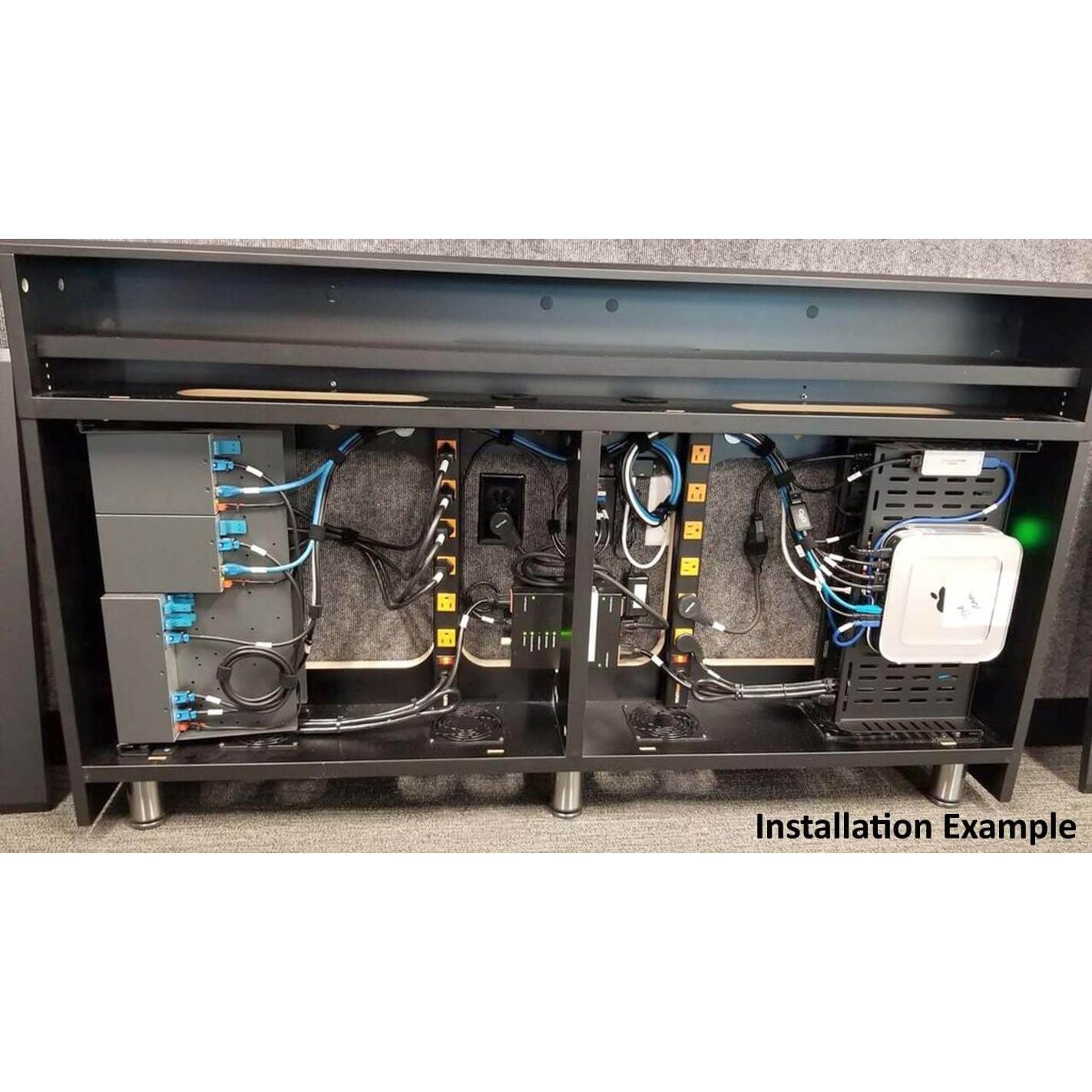 Avfi Rack AVFI CR2-WM Dual Rack Credenza — Podium Stage