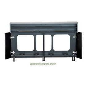 avfi credenza cr2-wm with doors opened and panels removed