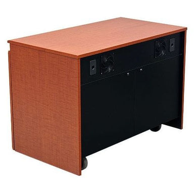 avfi dual rack credenza cr2000ex back side with fans and casters