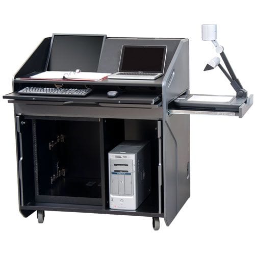Custom made teacher podium avfi multimedia lectern pdx20