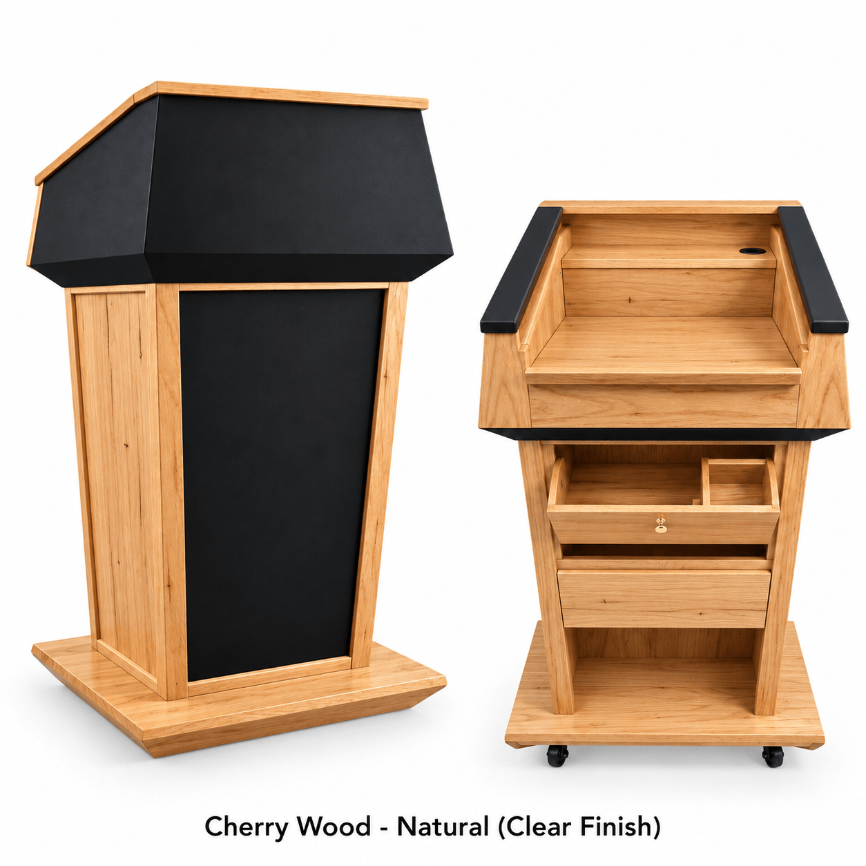 Executive Wood Presidential Plus Evolution™ Sound Lectern with Built-In Audio - PRES900-EV