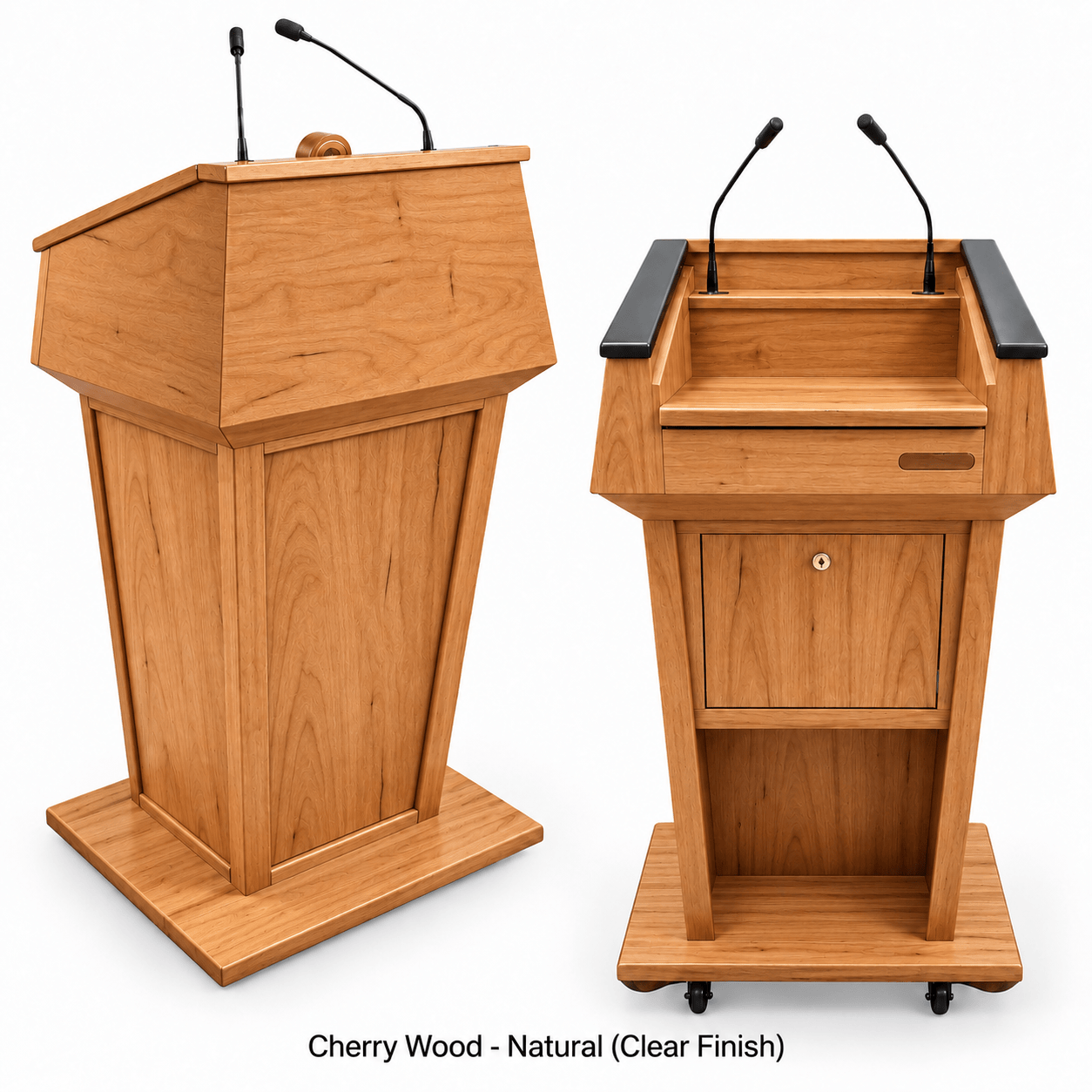 Executive Wood Presidential Evolution Podium with Built-In Audio - PRES500-EV