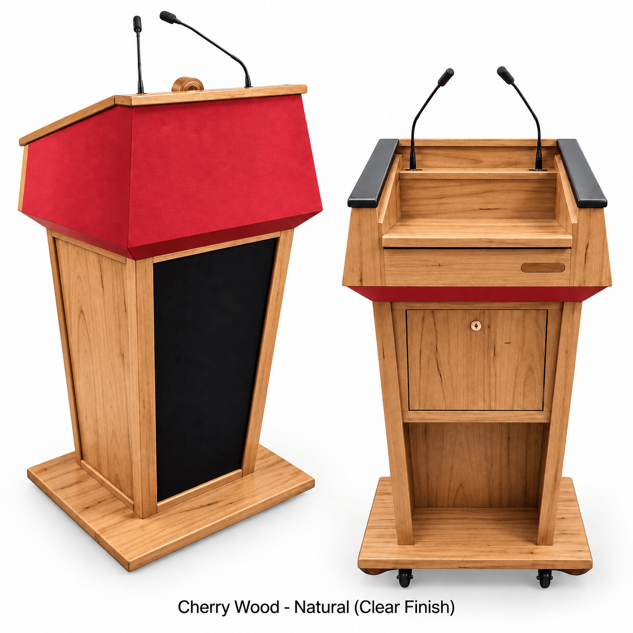 Executive Wood Presidential Evolution Podium with Built-In Audio - PRES500-EV