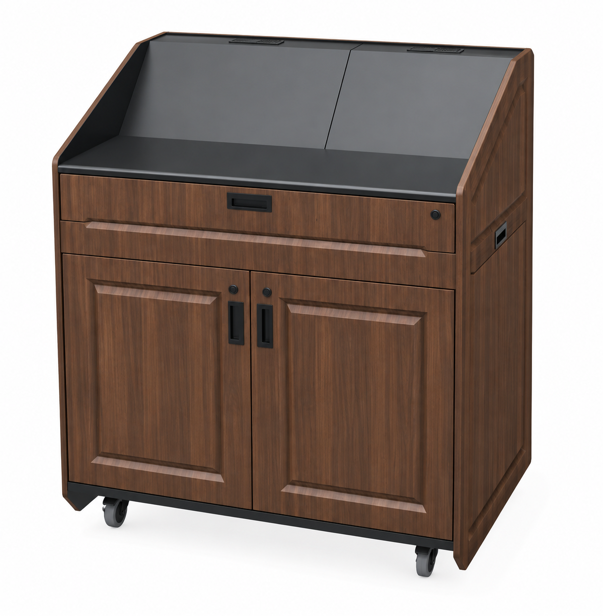 AFVI Multimedia Executive Podium with Pocket Doors - PDX21