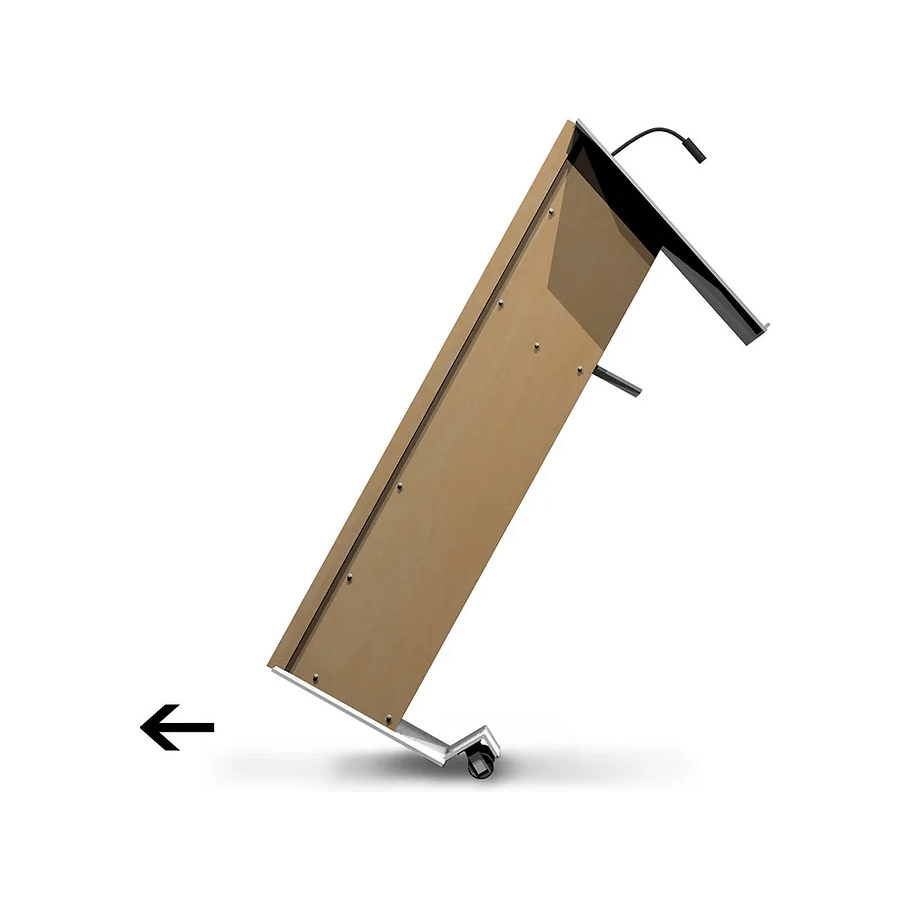 Lectem Urbann K2 Wood Church Lectern with Cross — Podium Stage