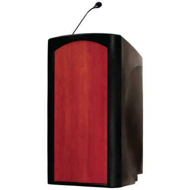 classic integrator portable lectern with microphone front view