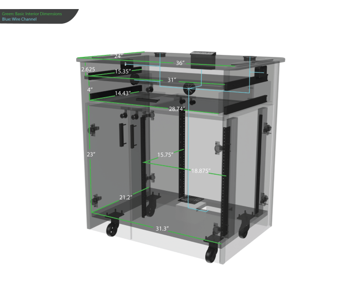 AVFI Educational Flat Top Lectern EDU-LE