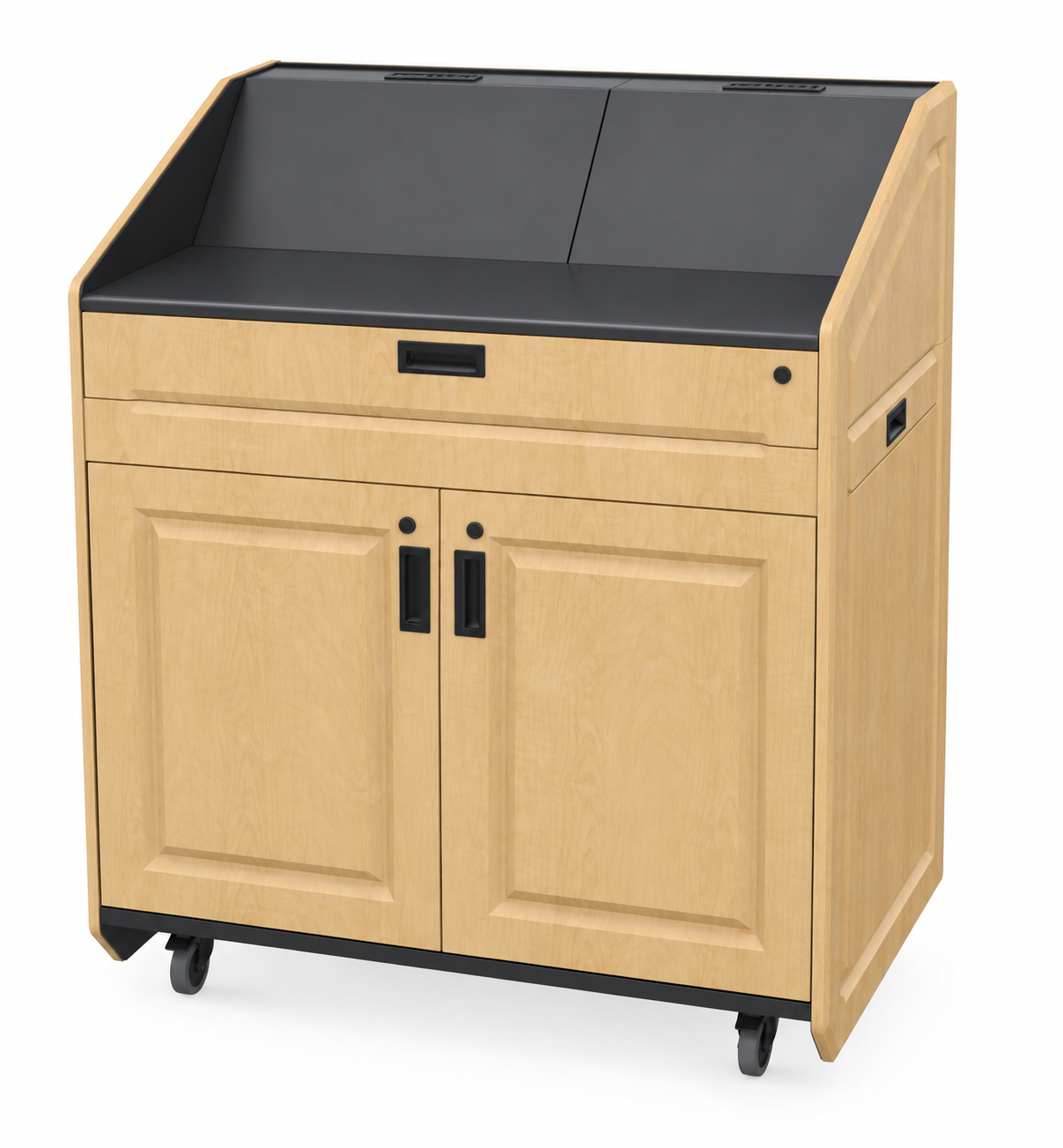 AFVI Multimedia Executive Podium with Pocket Doors - PDX21