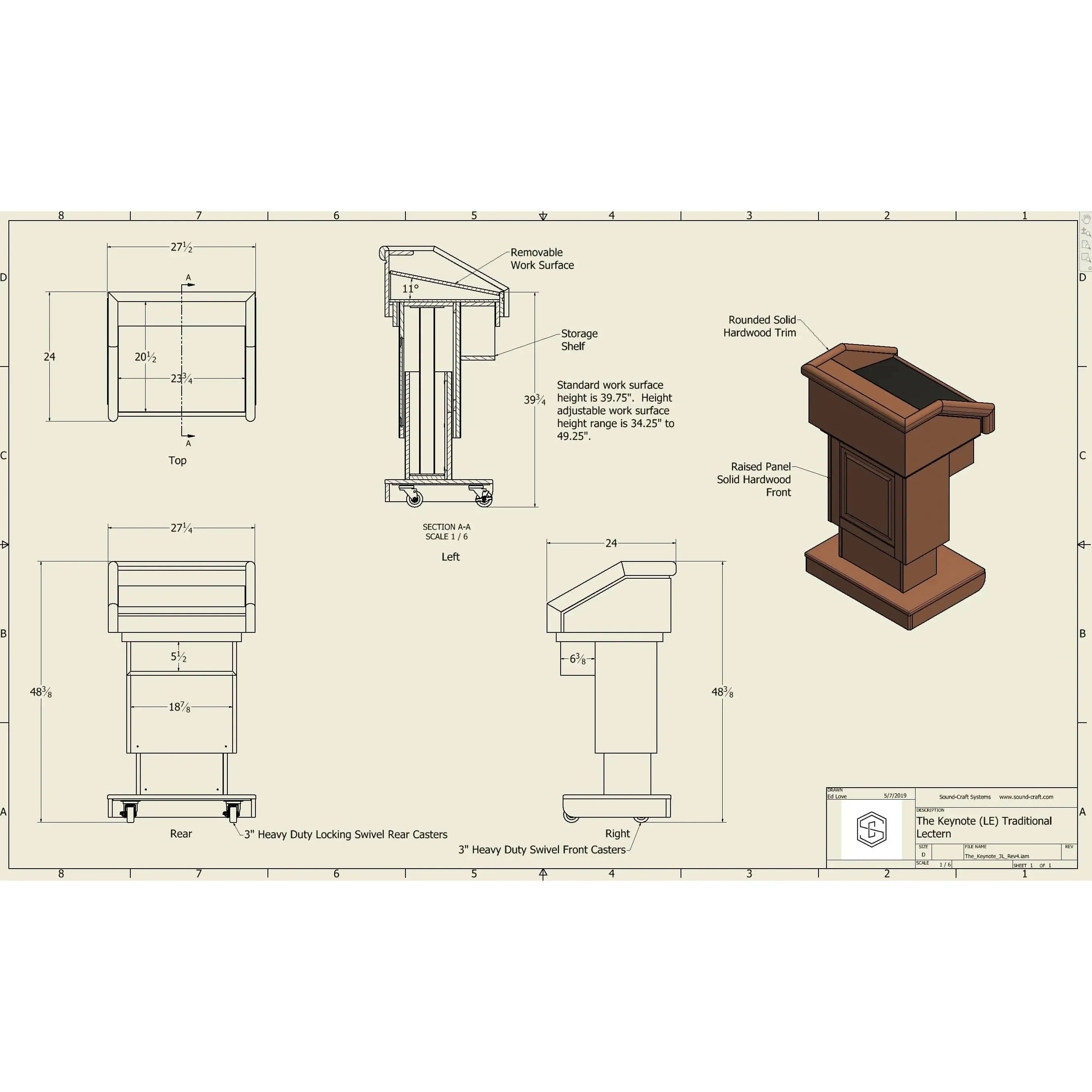 Order Your Height Adjustable Lectern With Free Shipping! — Podium Stage