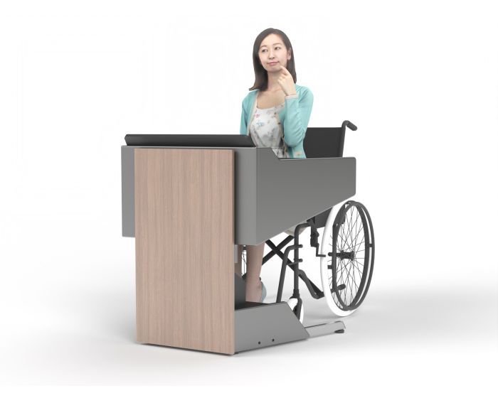 AVFI Height Adjustable Ergonomic Lectern (ADA Compliant) -  LEL023