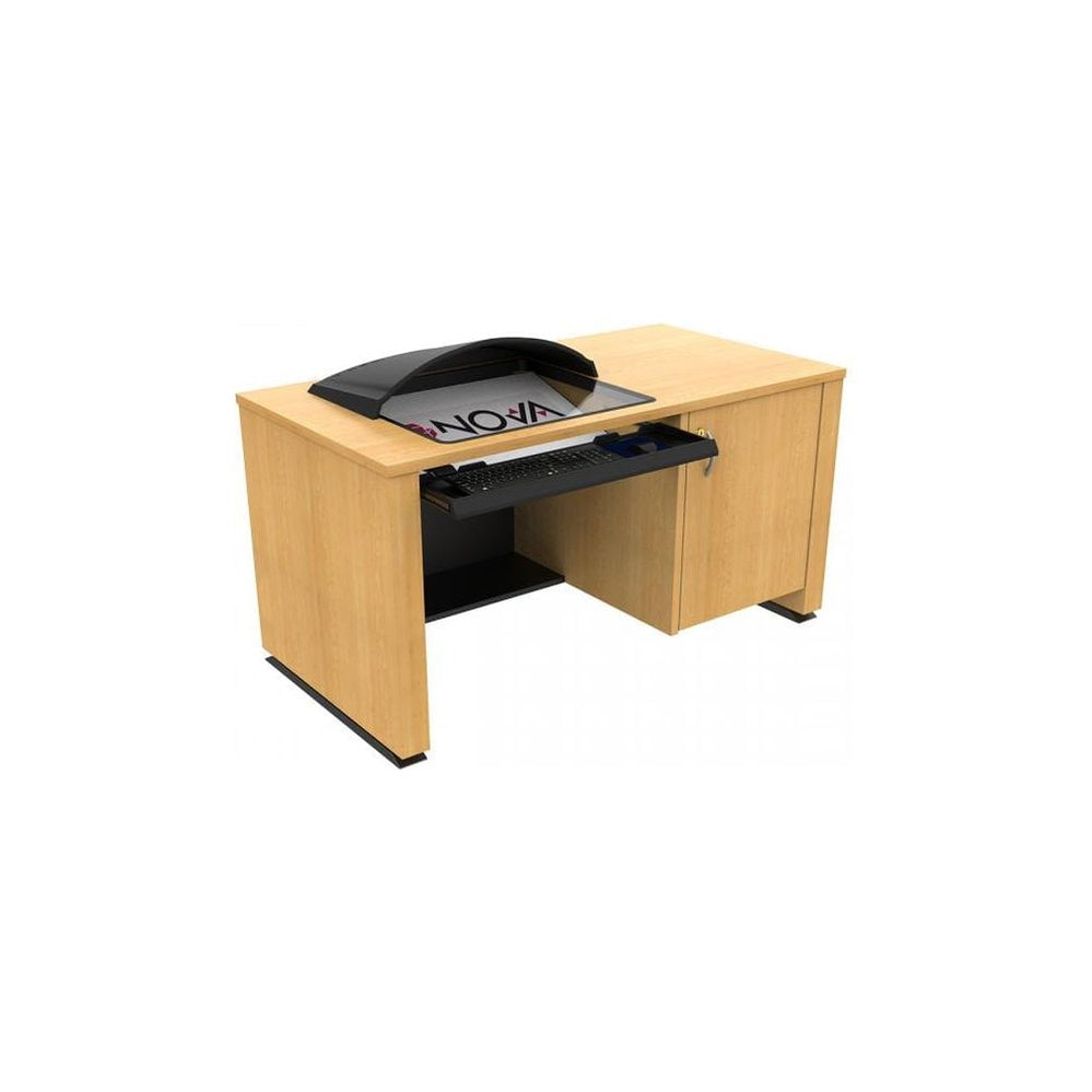 Sit to stand downview teacher podium desk