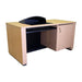 nova solutions downview podium with privacy visor and keyboard tray