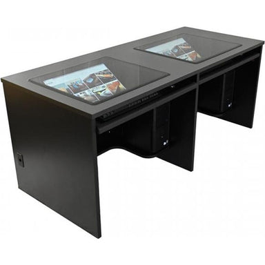 nova solutions double use computer training desk with downview