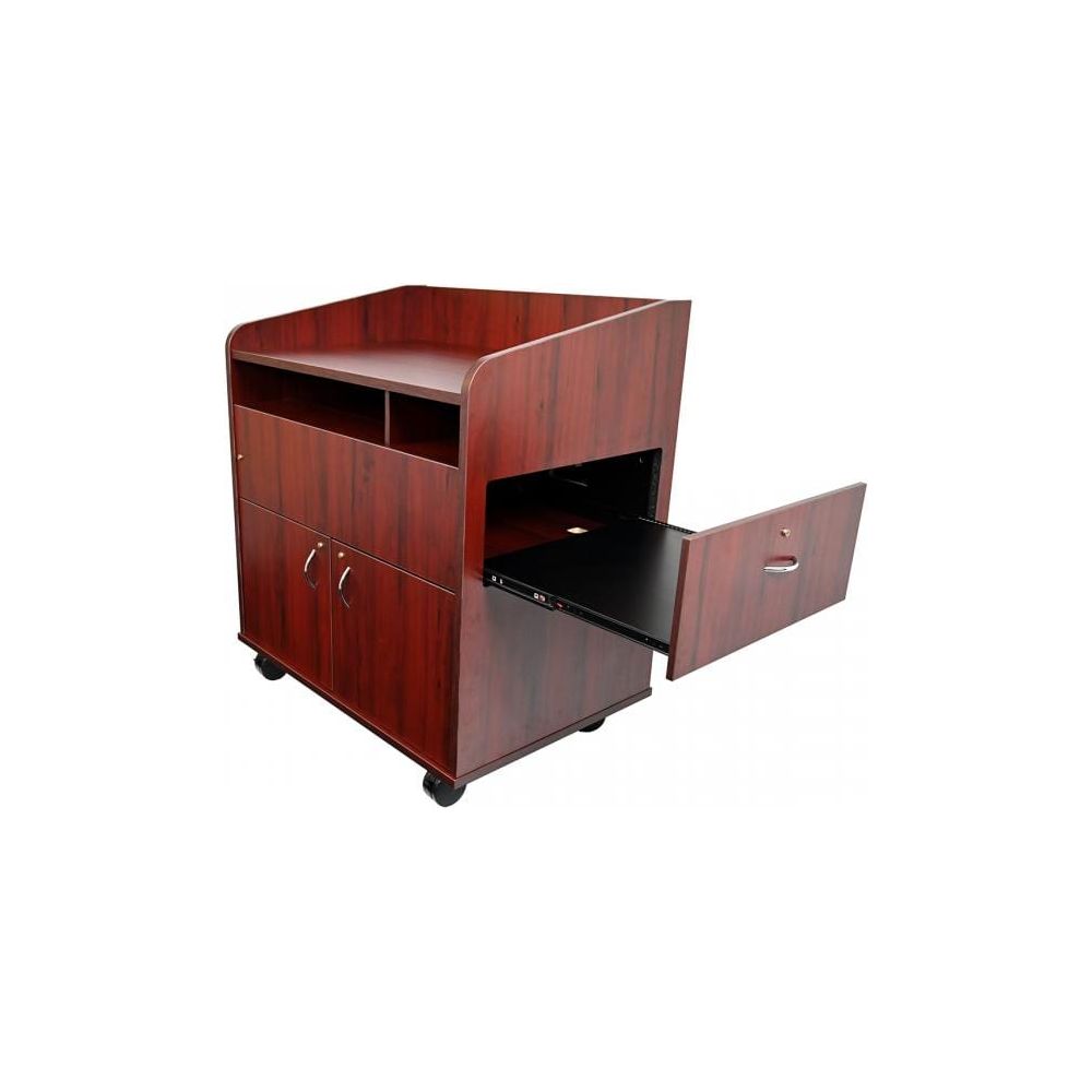 Nova Solutions Privacy Side AV Lectern With Pullout Shelf