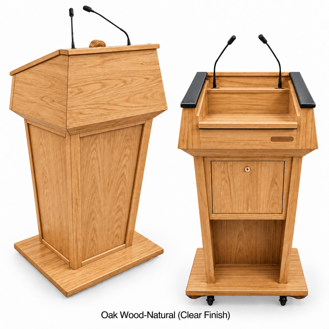 Executive Wood Presidential Evolution Podium with Built-In Audio - PRES500-EV
