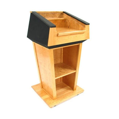 Executive Wood The Presidential Handcrafted Lectern- back view