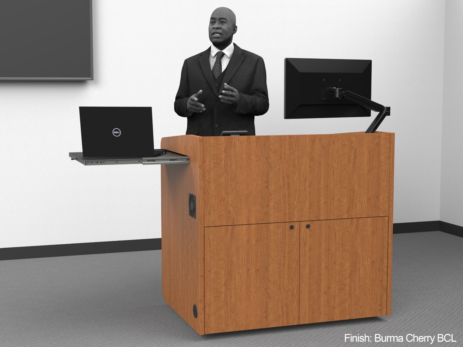 AVFI Modern Flat Top Multimedia Podium - PD3008