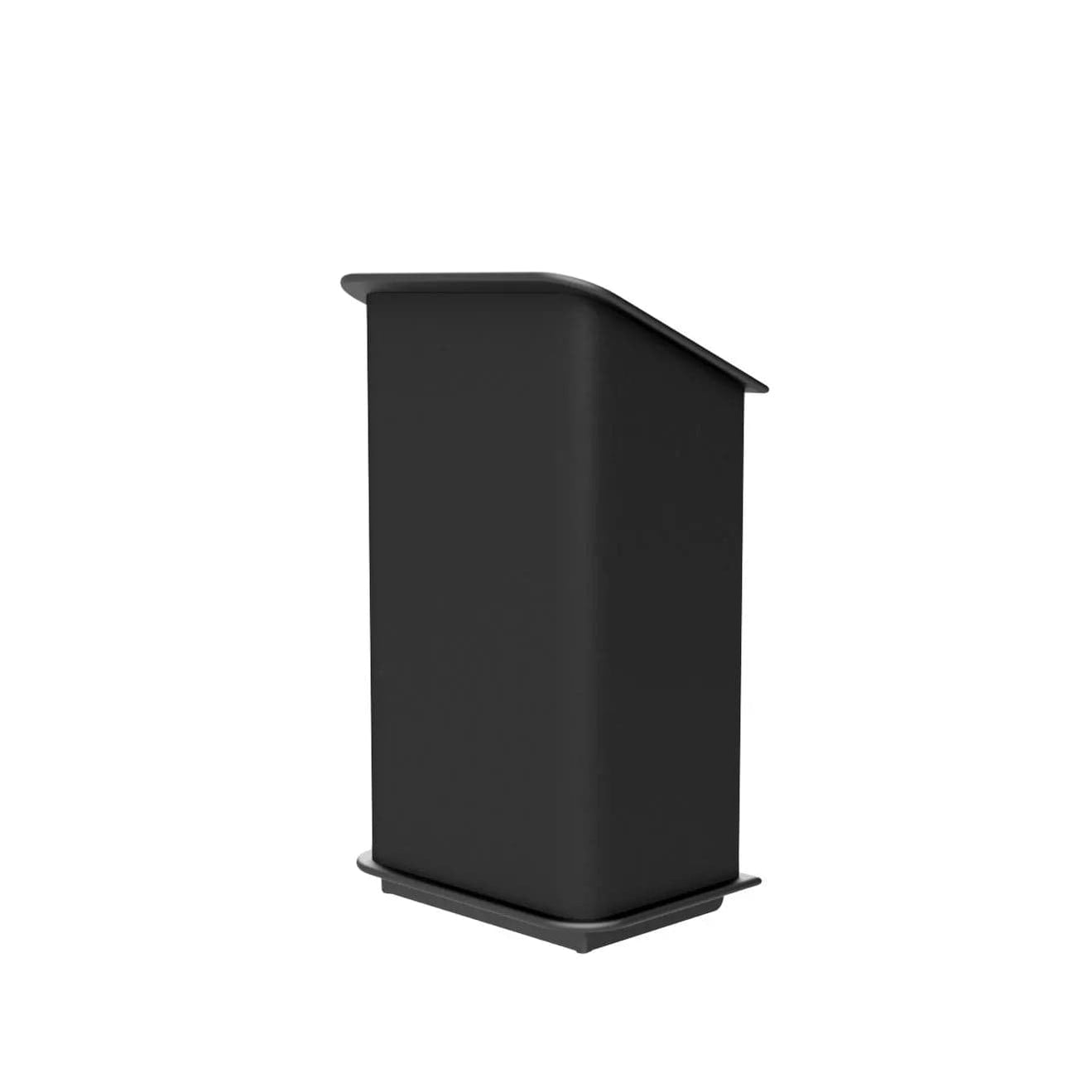 black carpeted lectern drawing front view