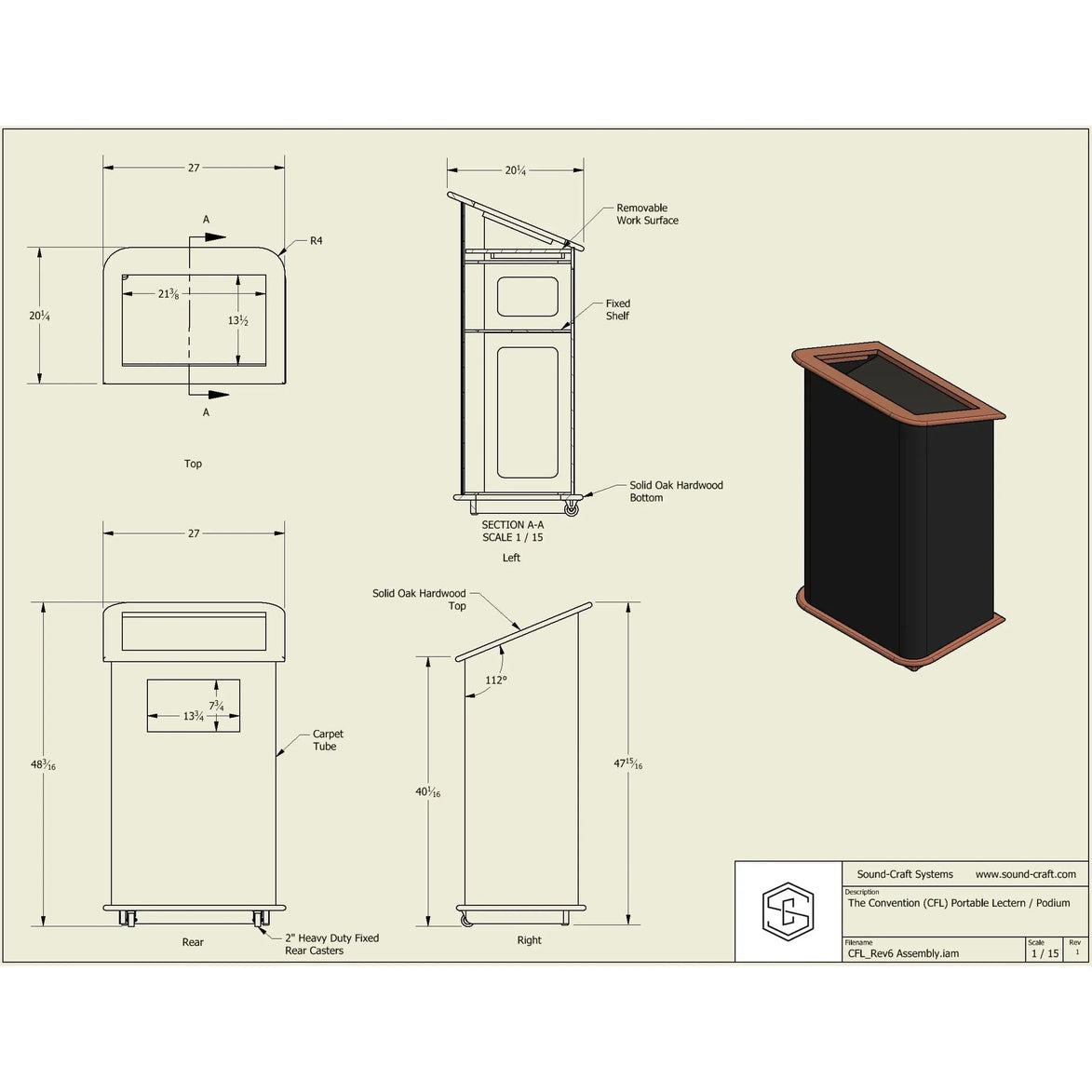 Sound craft carpeted podium plans