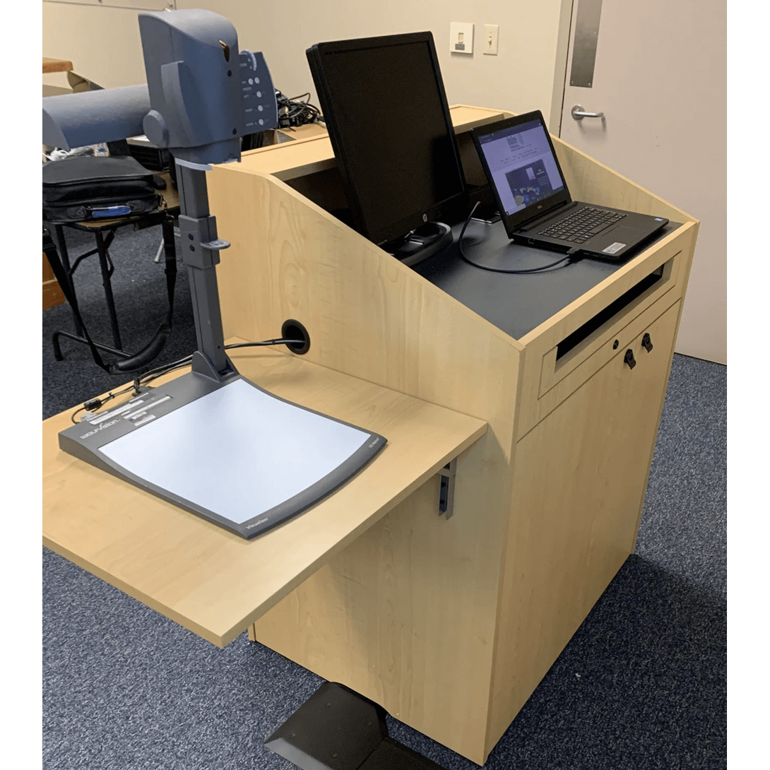 Sound Craft Multimedia lectern The Teacher with computer and side out shelf