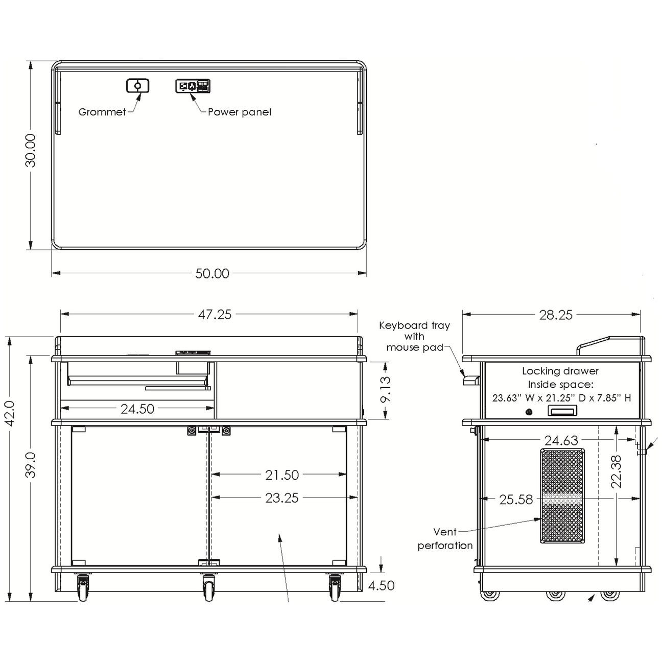 Teacher podium plans dimensions on the ipvp7 avfi lectern