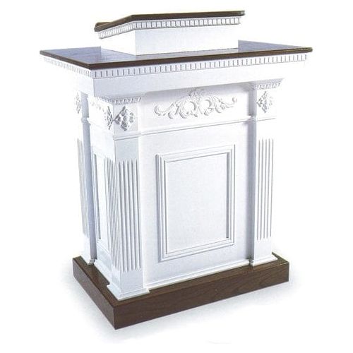 The TSP-620 Is An Elegant White Pulpit. Order Yours Today! — Podium Stage