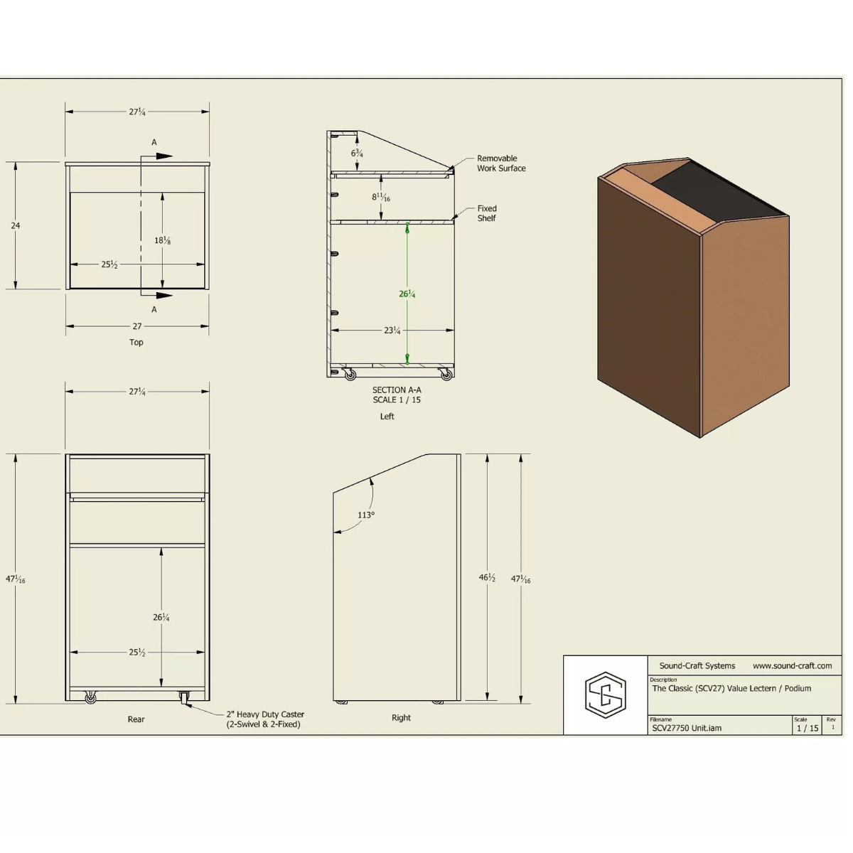 Functional Wooden Lectern The Representative