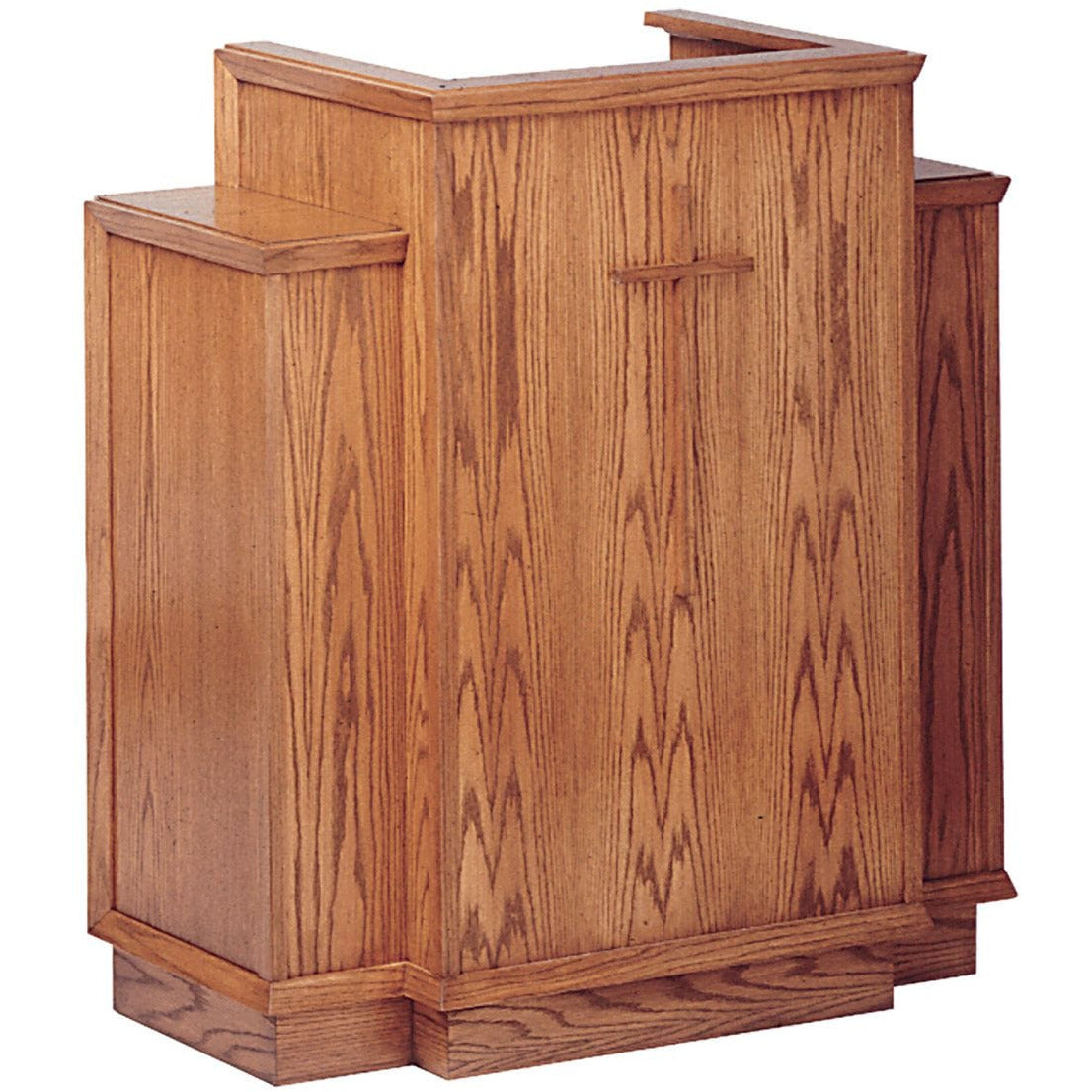 Imperial Woodworks Traditional Winged 400 W Pulpit — Podium Stage