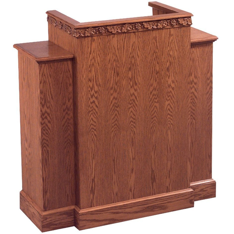 Imperial Woodworks 500W Traditional Winged Pulpit — Podium Stage