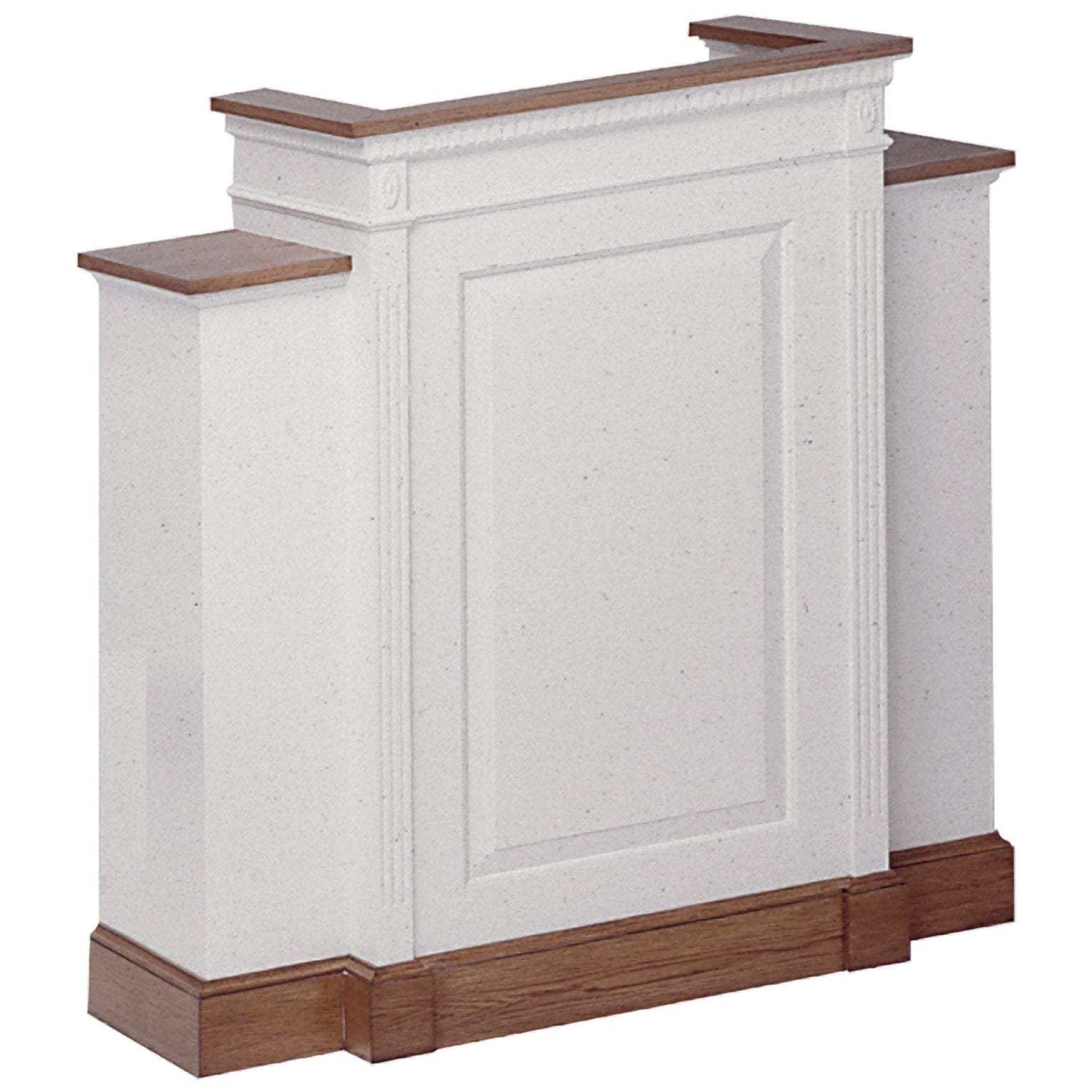 Imperial Woodworks 820 Traditional Winged Pulpit — Podium Stage
