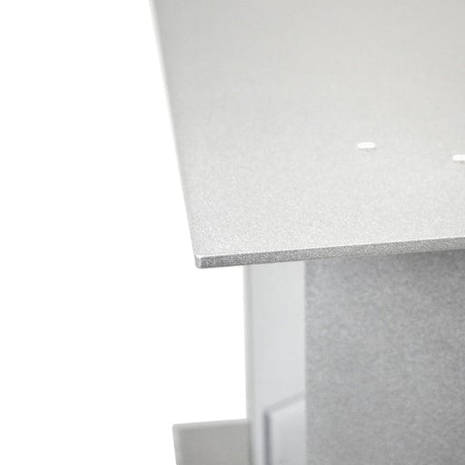 Close-up view of the aluminum on the TC1 Aluminum Coffee Table