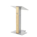 Urbann Y5 Wood Church Podium in Natural with wheels
