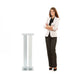 Woman standing next to  the TA1 Aluminum End Table