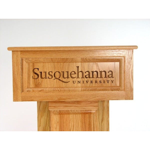 Executive Wood The Counselor Hardwood Lectern- get your logo engraved