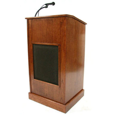 Executive Wood The Collegiate Evolution Sound Lectern- Podium with sound system that can be used in various events
