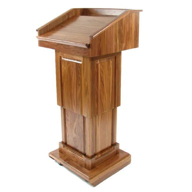 Executive Wood Counselor Lift Adjustable Height Lectern- Can be used for multiple speakers, as you can change the height however you like