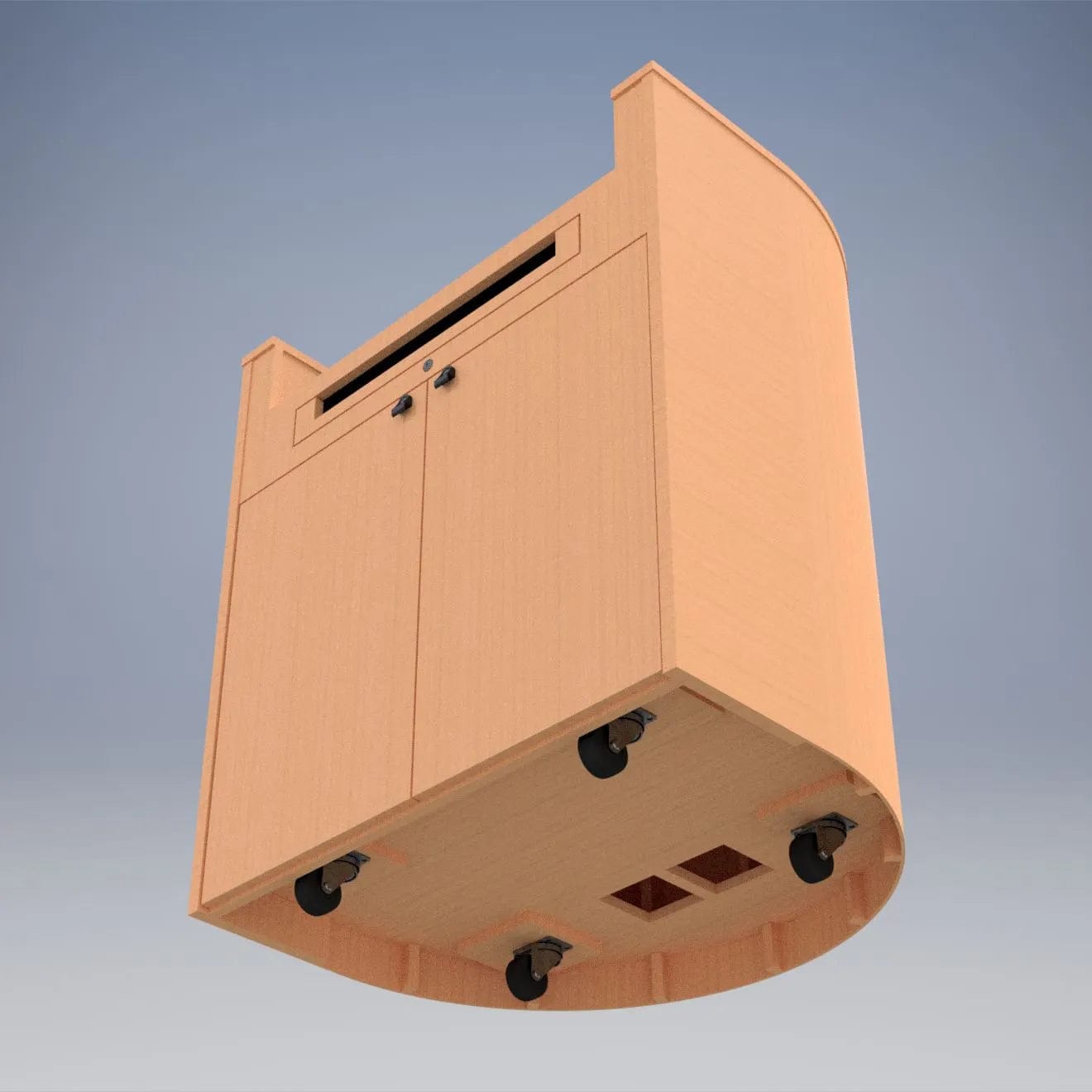 Soundcraft Systems Round Wood Lectern The President — Podium Stage