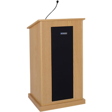 Amplivox Chancellor Sound Lectern SW470-  This functional, sound lectern is built for larger venues as it can permeate to audiences up to 3,250 people.