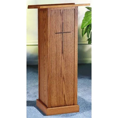 Trinity Wooden Church Podium T-40 :  Functional and affordable.  It has helpful features, and would fit perfect in any church.