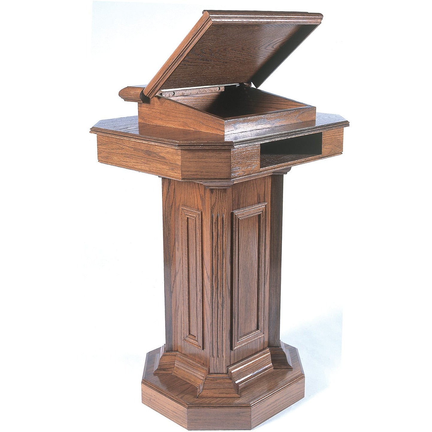Imperial Woodworks Pedestal Wooden Pulpit TSP-180 — Podium Stage