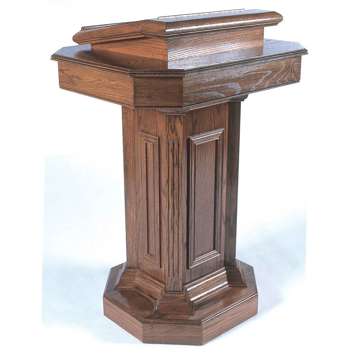 Imperial Woodworks Pedestal Wooden Pulpit TSP-180 — Podium Stage