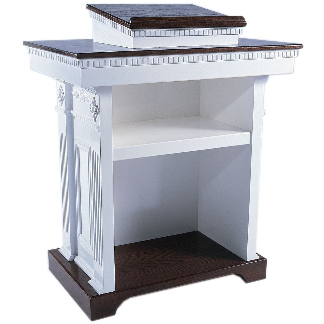 The TSP-620 Is An Elegant White Pulpit. Order Yours Today! — Podium Stage