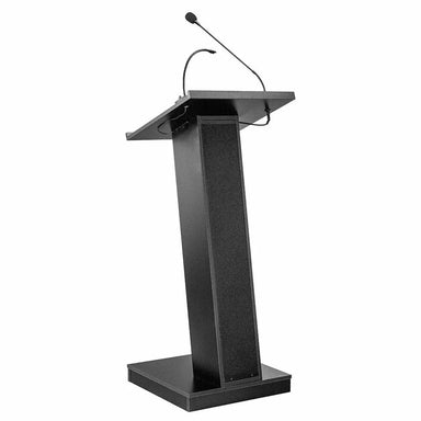 Oklahoma Sound ZED Lectern With Speaker- One of the most exquisite, unique podiums on the market, the ZED gets the job done.  The true definition of elegance and functionality. 